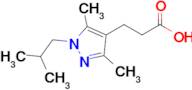 3-(1-Isobutyl-3,5-dimethyl-1H-pyrazol-4-yl)propanoic acid