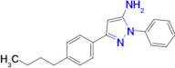 3-(4-Butylphenyl)-1-phenyl-1H-pyrazol-5-amine