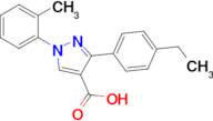 3-(4-Ethylphenyl)-1-(o-tolyl)-1H-pyrazole-4-carboxylic acid