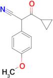 3-Cyclopropyl-2-(4-methoxyphenyl)-3-oxopropanenitrile