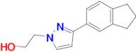 2-(3-(2,3-Dihydro-1H-inden-5-yl)-1H-pyrazol-1-yl)ethan-1-ol