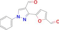 3-(5-Formylfuran-2-yl)-1-phenyl-1H-pyrazole-4-carbaldehyde