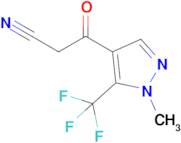 3-(1-Methyl-5-(trifluoromethyl)-1H-pyrazol-4-yl)-3-oxopropanenitrile