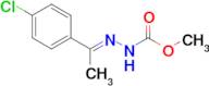 Methyl (E)-2-(1-(4-chlorophenyl)ethylidene)hydrazine-1-carboxylate