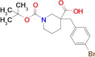 3-(4-Bromobenzyl)-1-(tert-butoxycarbonyl)piperidine-3-carboxylic acid