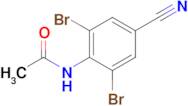 N-(2,6-dibromo-4-cyanophenyl)acetamide