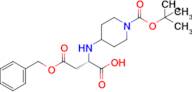 (S)-4-(benzyloxy)-2-((1-(tert-butoxycarbonyl)piperidin-4-yl)amino)-4-oxobutanoic acid