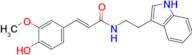 (E)-N-(2-(1H-indol-3-yl)ethyl)-3-(4-hydroxy-3-methoxyphenyl)acrylamide