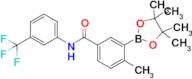 4-Methyl-3-(4,4,5,5-tetramethyl-1,3,2-dioxaborolan-2-yl)-N-(3-(trifluoromethyl)phenyl)benzamide