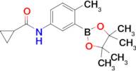 N-(4-methyl-3-(4,4,5,5-tetramethyl-1,3,2-dioxaborolan-2-yl)phenyl)cyclopropanecarboxamide