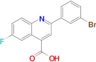 2-(3-Bromophenyl)-6-fluoroquinoline-4-carboxylic acid