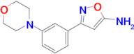 3-(3-Morpholinophenyl)isoxazol-5-amine