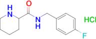 N-(4-fluorobenzyl)piperidine-2-carboxamide hydrochloride