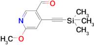 6-Methoxy-4-((trimethylsilyl)ethynyl)nicotinaldehyde