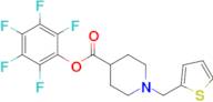 Perfluorophenyl 1-(thiophen-2-ylmethyl)piperidine-4-carboxylate