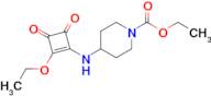 Ethyl 4-((2-ethoxy-3,4-dioxocyclobut-1-en-1-yl)amino)piperidine-1-carboxylate