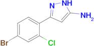 3-(4-bromo-2-chlorophenyl)-1H-pyrazol-5-amine