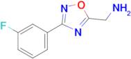 (3-(3-Fluorophenyl)-1,2,4-oxadiazol-5-yl)methanamine