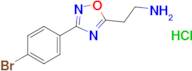 2-(3-(4-Bromophenyl)-1,2,4-oxadiazol-5-yl)ethan-1-amine hydrochloride