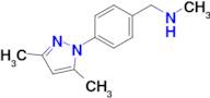 1-(4-(3,5-Dimethyl-1H-pyrazol-1-yl)phenyl)-N-methylmethanamine