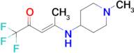 (E)-1,1,1-trifluoro-4-((1-methylpiperidin-4-yl)amino)pent-3-en-2-one