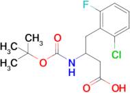 3-((Tert-butoxycarbonyl)amino)-4-(2-chloro-6-fluorophenyl)butanoic acid