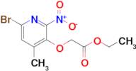 Ethyl 2-((6-bromo-4-methyl-2-nitropyridin-3-yl)oxy)acetate