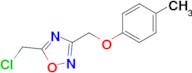 5-(Chloromethyl)-3-((p-tolyloxy)methyl)-1,2,4-oxadiazole