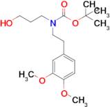 Tert-butyl (3,4-dimethoxyphenethyl)(3-hydroxypropyl)carbamate