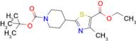 Ethyl 2-(1-(tert-butoxycarbonyl)piperidin-4-yl)-4-methylthiazole-5-carboxylate