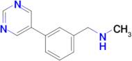 N-methyl-1-(3-(pyrimidin-5-yl)phenyl)methanamine