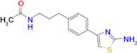 N-(3-(4-(2-aminothiazol-4-yl)phenyl)propyl)acetamide