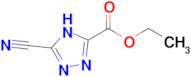 ethyl 5-cyano-4H-1,2,4-triazole-3-carboxylate