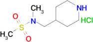 N-methyl-N-(piperidin-4-ylmethyl)methanesulfonamide hydrochloride