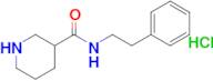 N-phenethylpiperidine-3-carboxamide hydrochloride