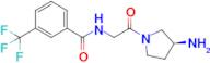 (S)-N-(2-(3-aminopyrrolidin-1-yl)-2-oxoethyl)-3-(trifluoromethyl)benzamide