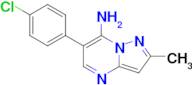 6-(4-Chlorophenyl)-2-methylpyrazolo[1,5-a]pyrimidin-7-amine