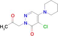 4-Chloro-2-(2-oxopropyl)-5-(piperidin-1-yl)pyridazin-3(2H)-one