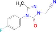 2-(4-(4-Fluorophenyl)-3-methyl-5-oxo-4,5-dihydro-1H-1,2,4-triazol-1-yl)acetonitrile