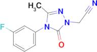 2-(4-(3-Fluorophenyl)-3-methyl-5-oxo-4,5-dihydro-1H-1,2,4-triazol-1-yl)acetonitrile