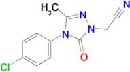 2-(4-(4-Chlorophenyl)-3-methyl-5-oxo-4,5-dihydro-1H-1,2,4-triazol-1-yl)acetonitrile