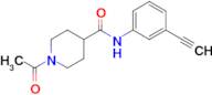 1-Acetyl-N-(3-ethynylphenyl)piperidine-4-carboxamide