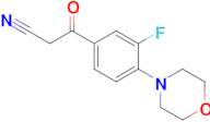 3-(3-Fluoro-4-morpholinophenyl)-3-oxopropanenitrile