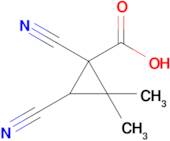 1,3-Dicyano-2,2-dimethylcyclopropane-1-carboxylic acid