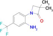 1-(2-Amino-4-(trifluoromethyl)phenyl)-3,3-dimethylazetidin-2-one