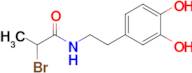 2-Bromo-N-(3,4-dihydroxyphenethyl)propanamide