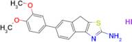 6-(3,4-Dimethoxyphenyl)-8H-indeno[1,2-d]thiazol-2-amine hydroiodide