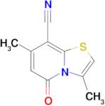 3,7-Dimethyl-5-oxo-5H-thiazolo[3,2-a]pyridine-8-carbonitrile