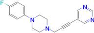 5-(3-(4-(4-Fluorophenyl)piperazin-1-yl)prop-1-yn-1-yl)pyrimidine