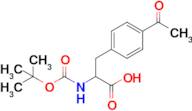 3-(4-Acetylphenyl)-2-((tert-butoxycarbonyl)amino)propanoic acid